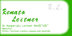 renato leitner business card